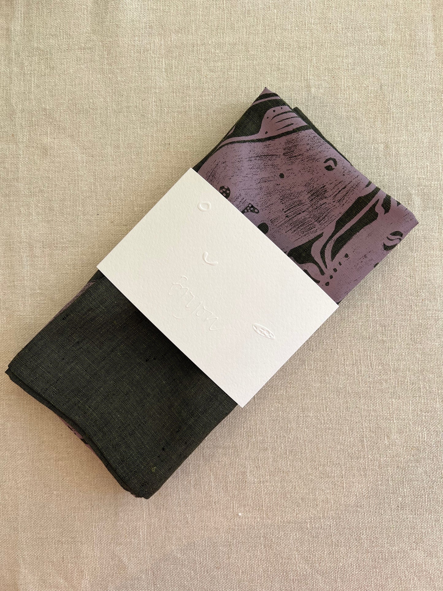Marbles napkins - Dark Green