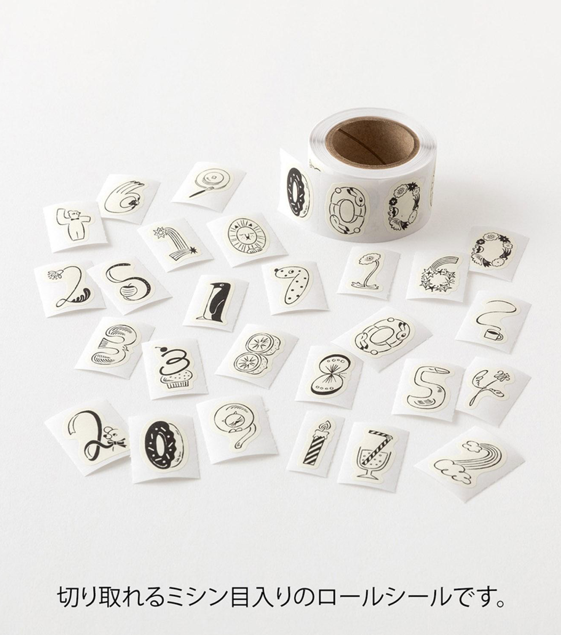 Number Roll Stickers