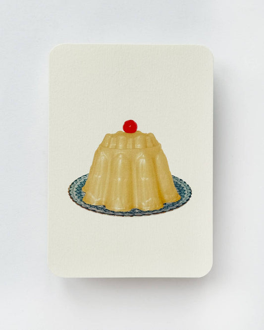 Custard Cream Blancmange Greeting Card | Birthday Card