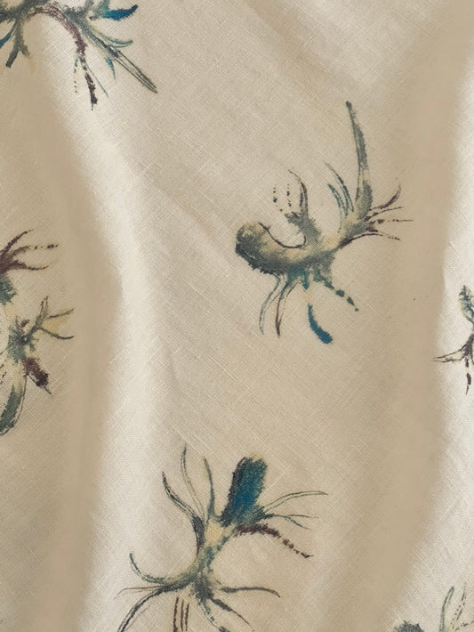 Sea Dragons Hand-painted on Linen
