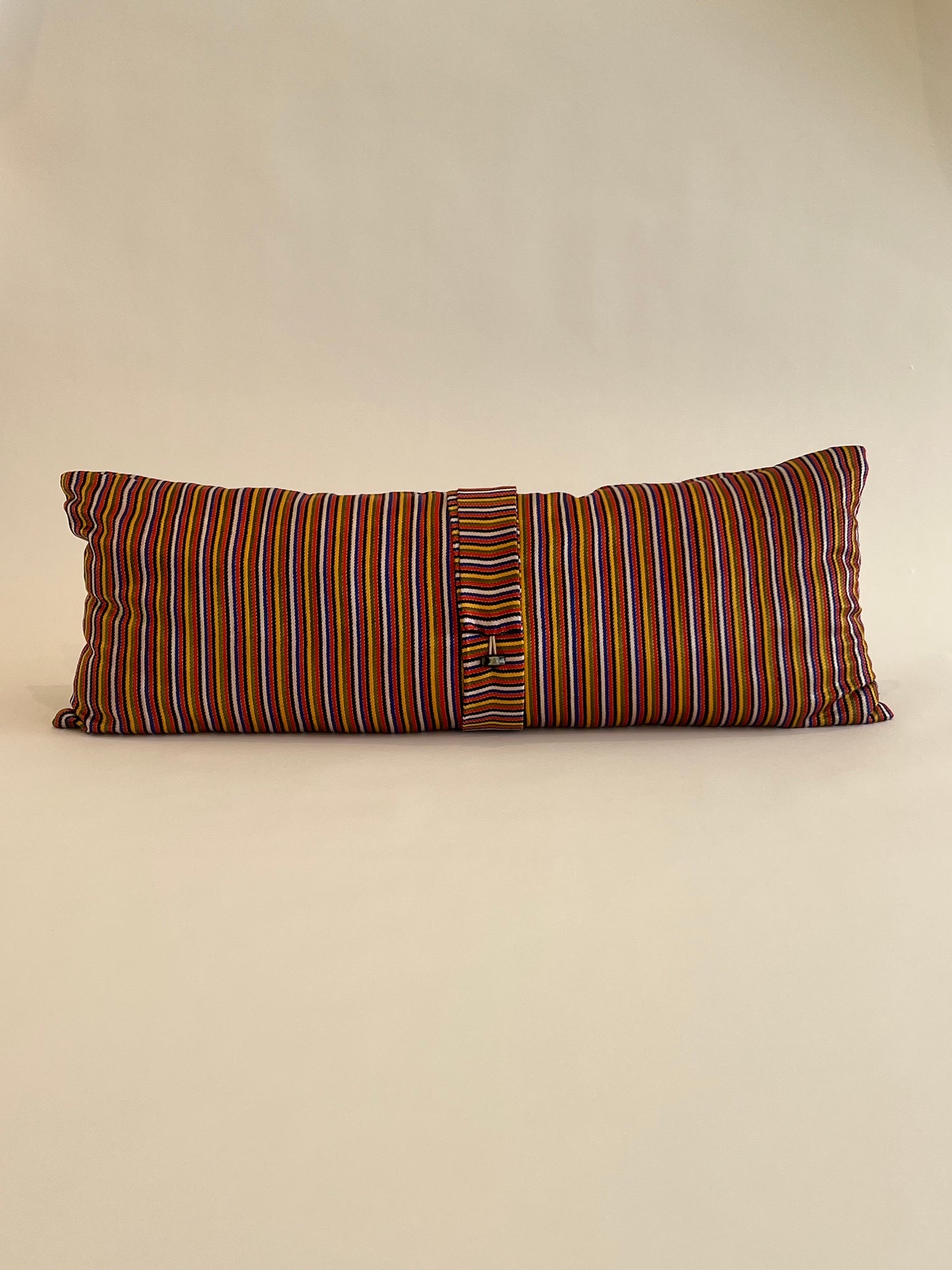 Mashru Silk Long Lumbar Cushion