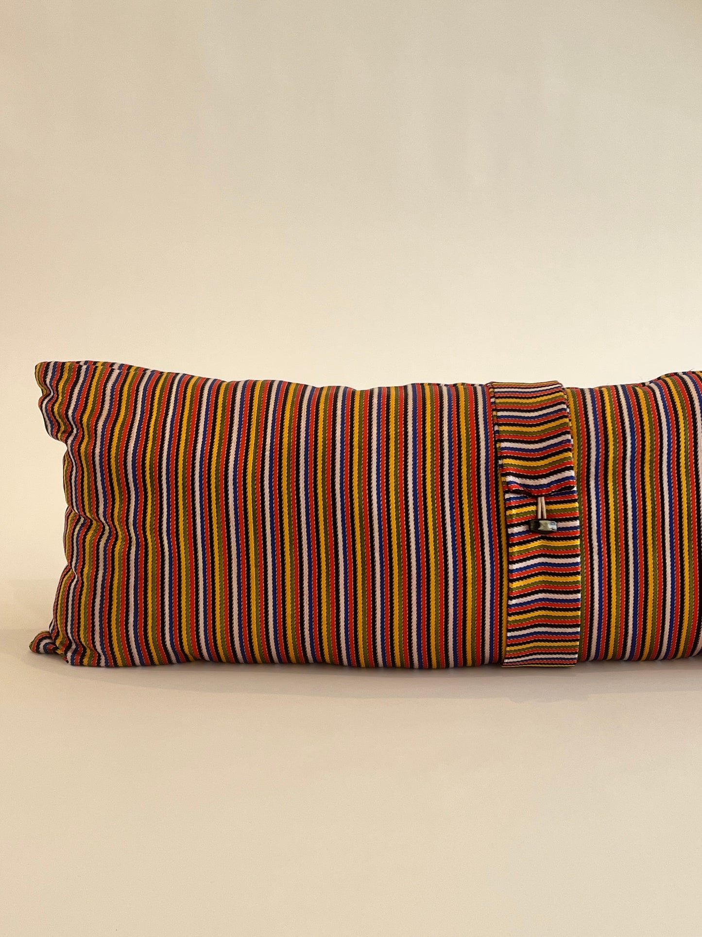 Mashru Silk Long Lumbar Cushion