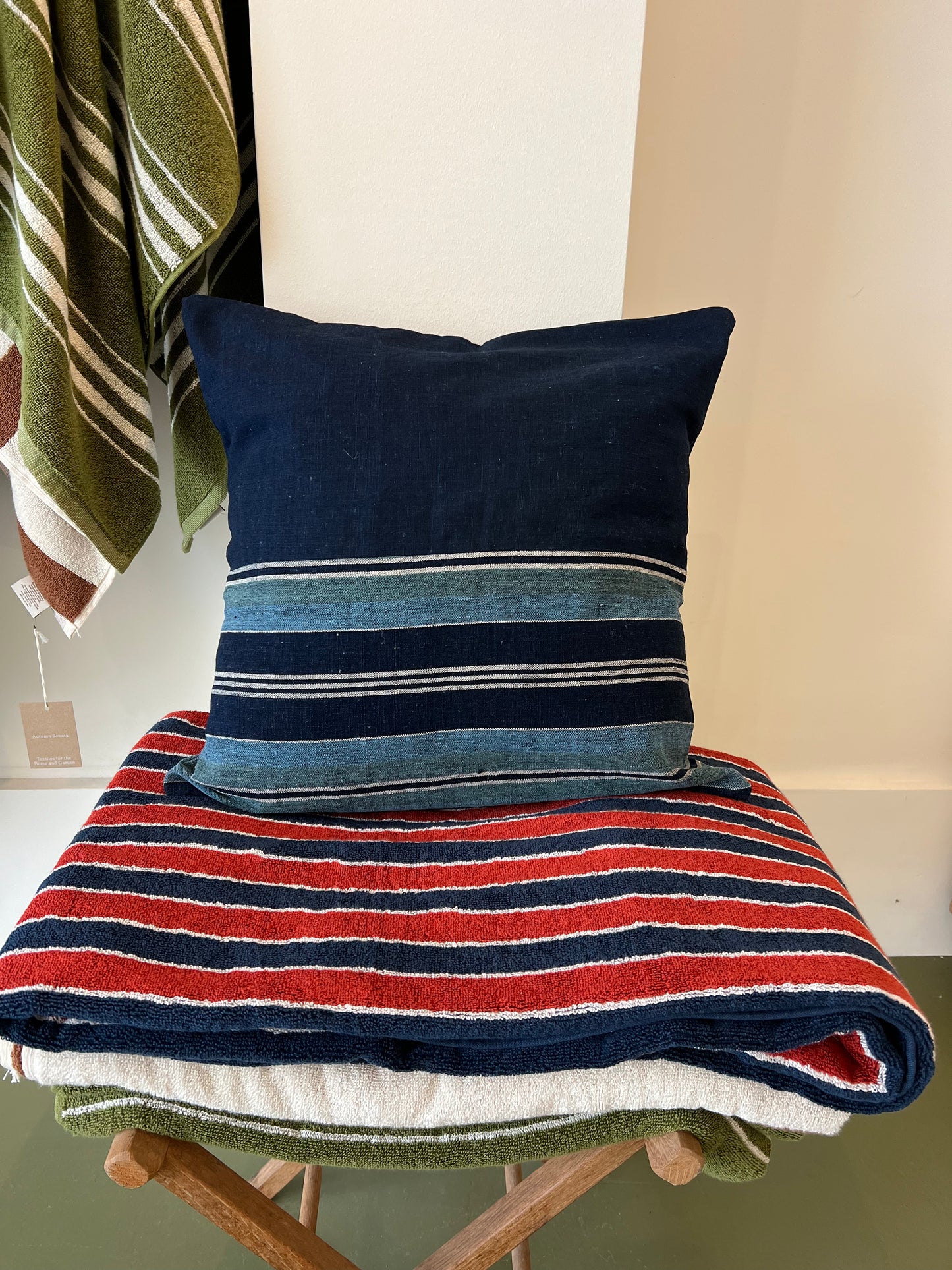 Vintage fabric cushion cover - and insert (optional)