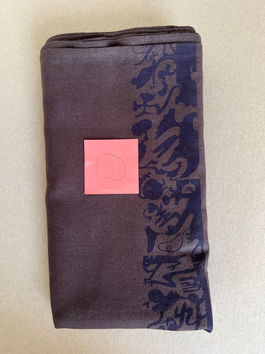 PT dark linen - large tablecloth