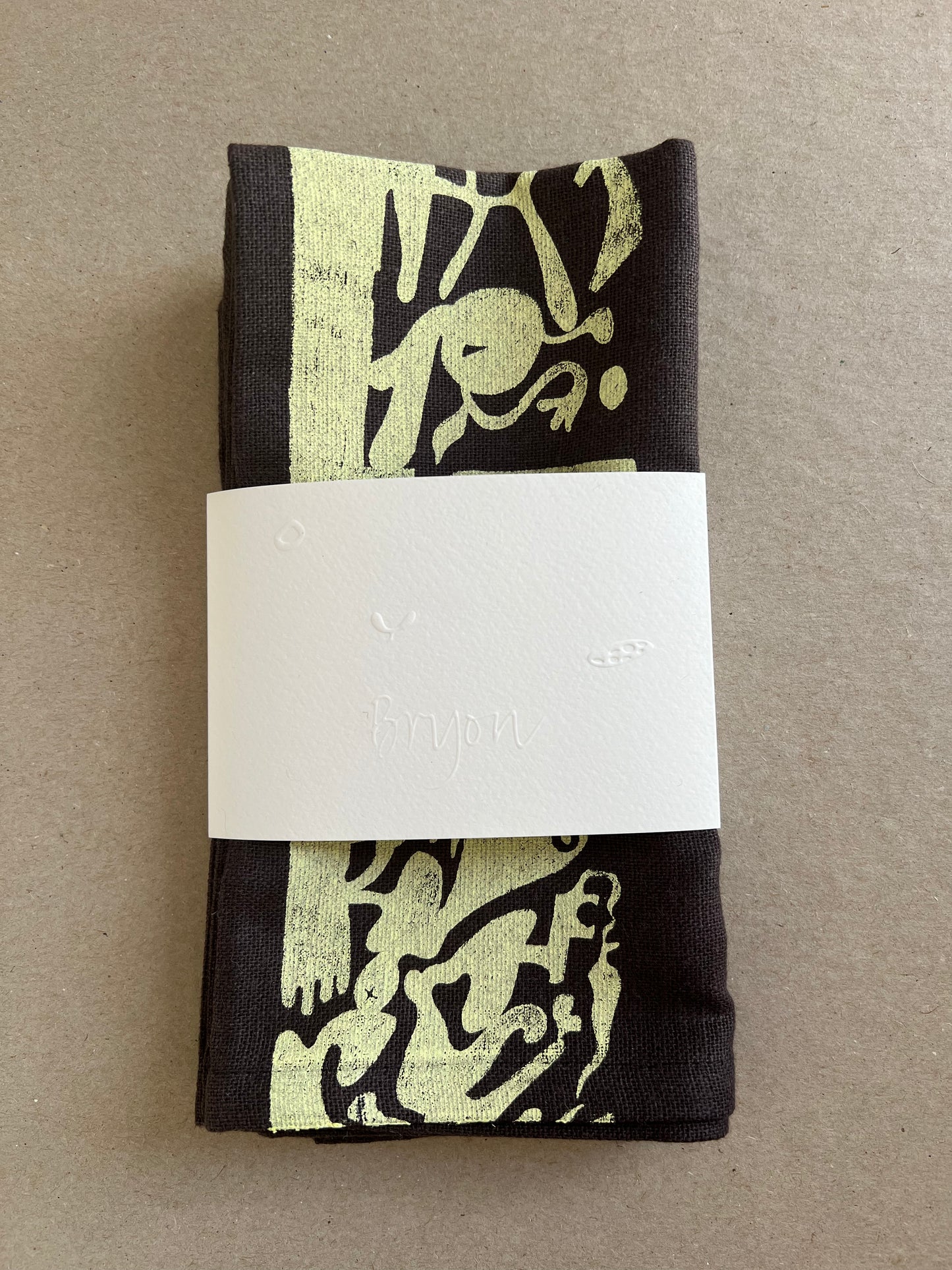 PT Dark Linen Napkins
