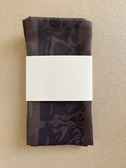 PT Dark Linen Napkins