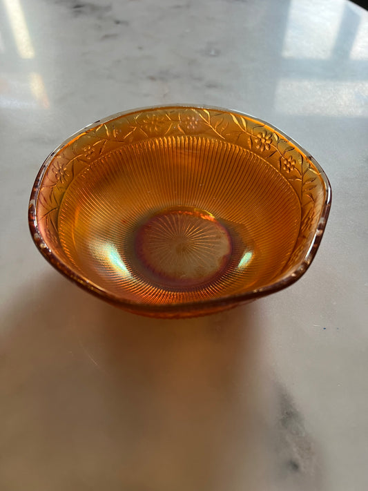 Luster glass bowl