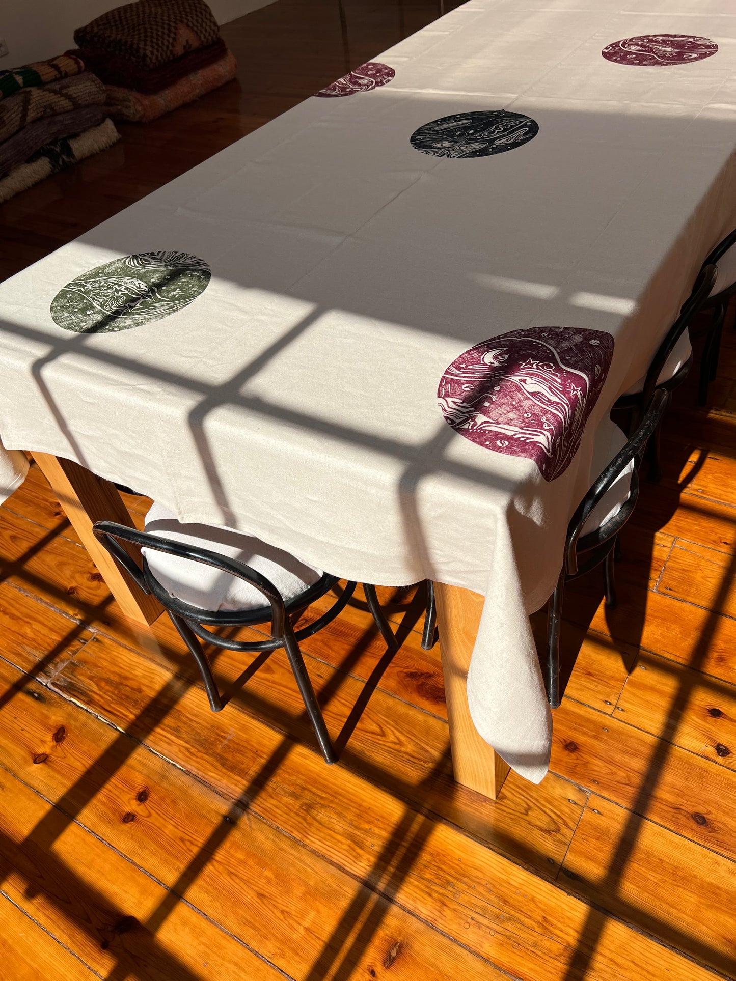 Marble tablecloth small - Natural