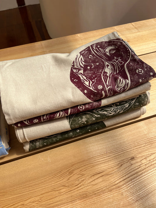 Marble tablecloth small - Natural