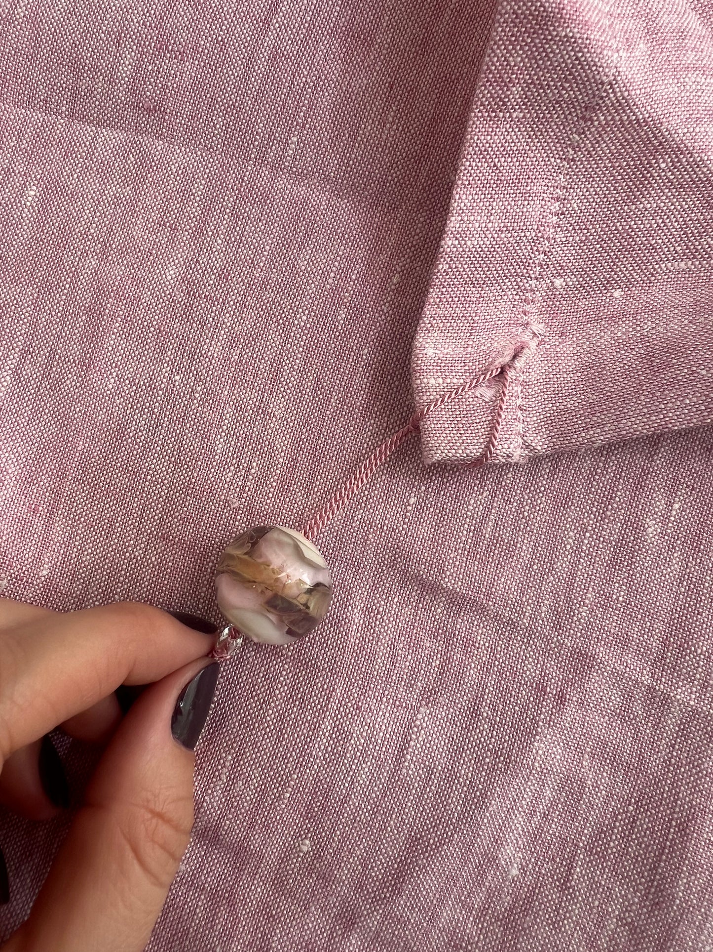 Marble tablecloth pink