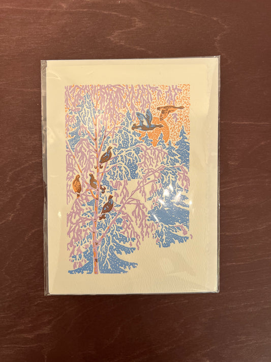 Winter Birds Card