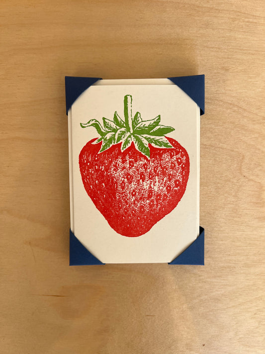 Strawberry Cards - set of 5