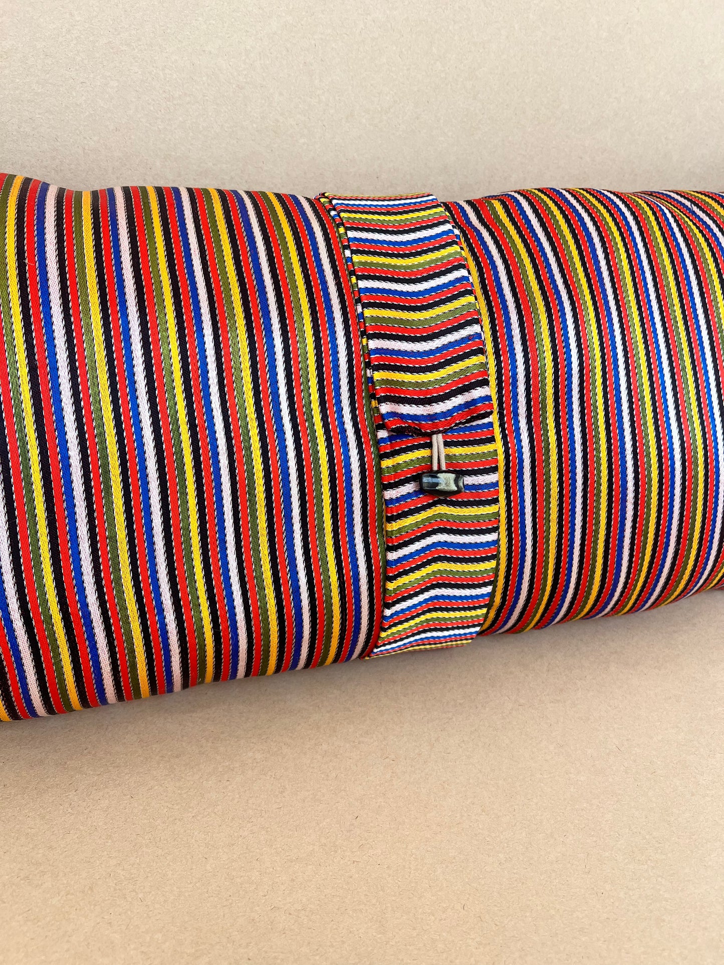 Mashru Silk Long Lumbar Cushion