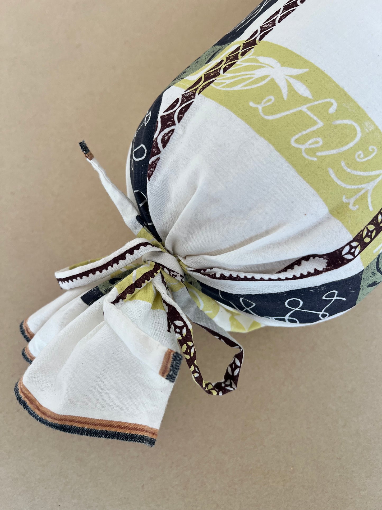 Garden Plaid Bolster Cushion