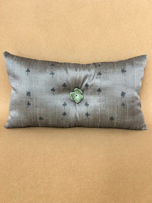 Clover Silk Cushion
