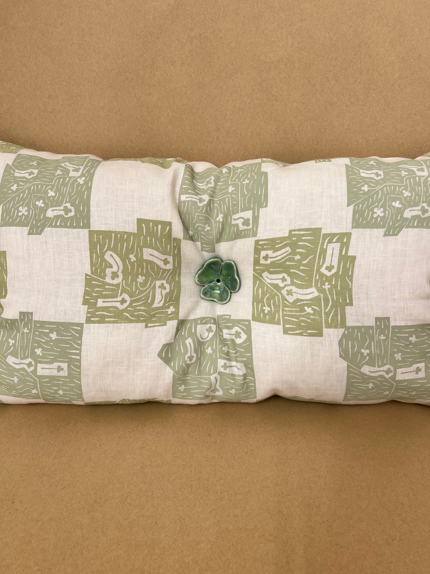 Clover Cushion in Green