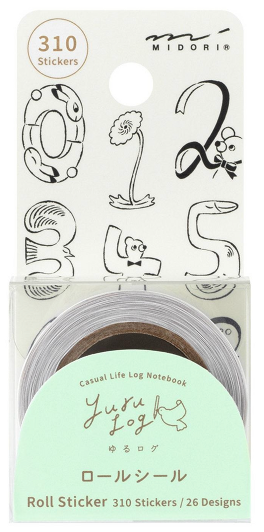 Number Roll Stickers