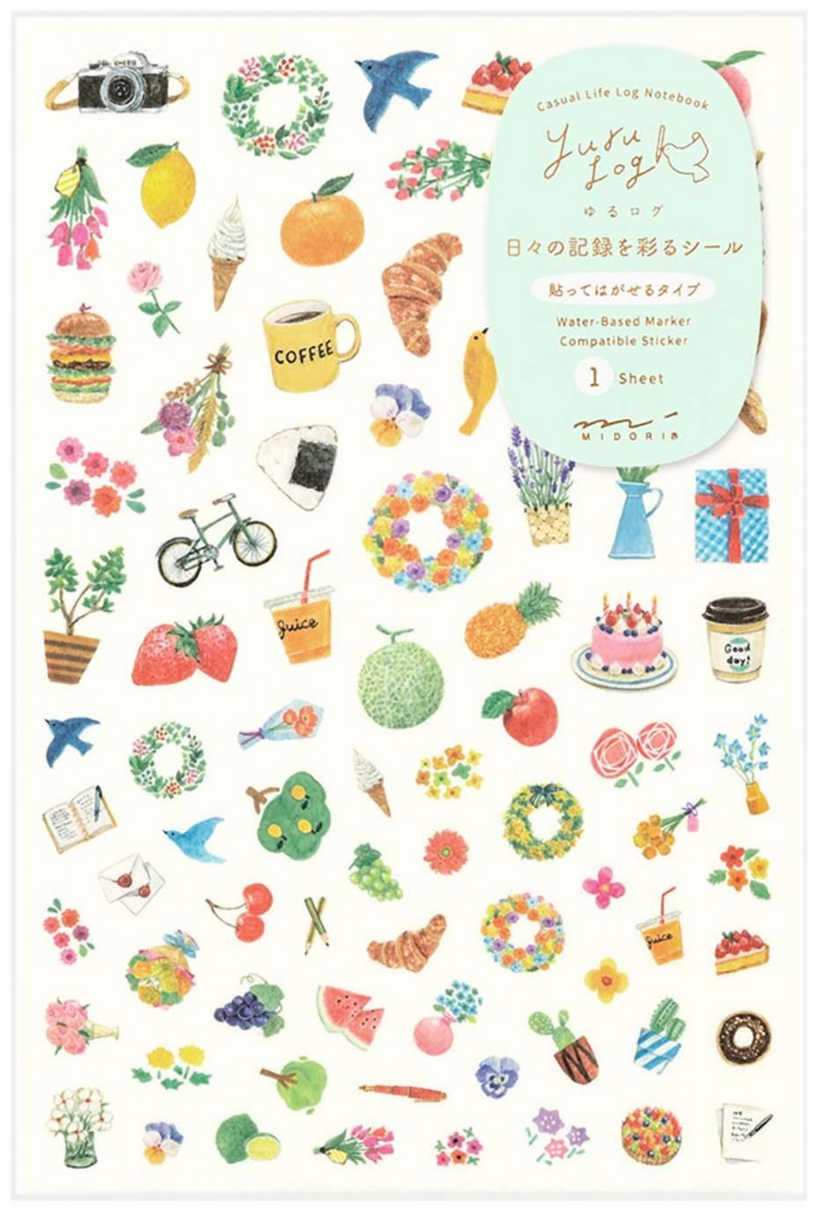 Midori Happy Life Stickers