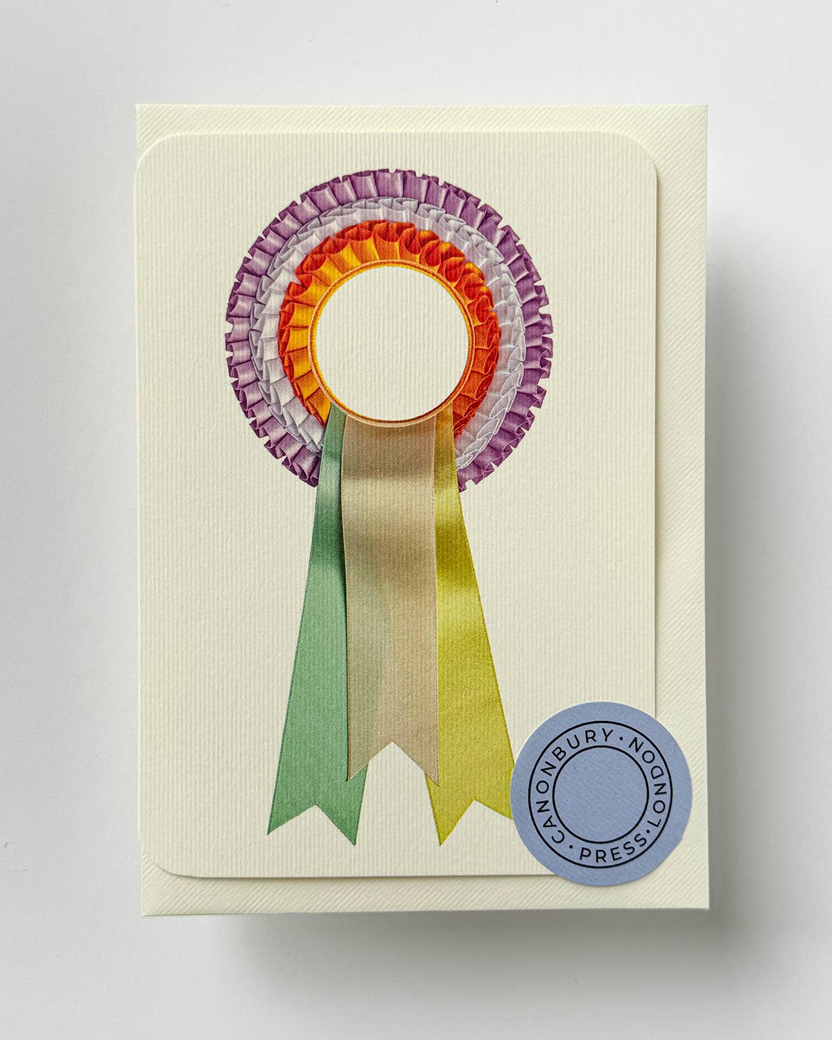 Pastel & Orange Rosette Greeting Card